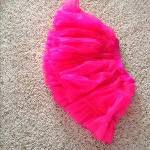 Neon pink dance skirt